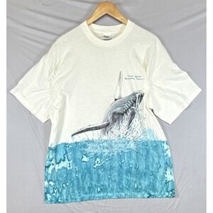 Volunteer Knit Apparel Vintage Whale Graphic Waikoloa Hawaii T-Shirt XXL Tie-dye